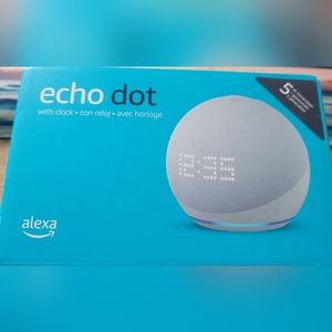 Echo Dot (5th Gen, 2022 release) with clock | Smart speaker with clock and Alexa